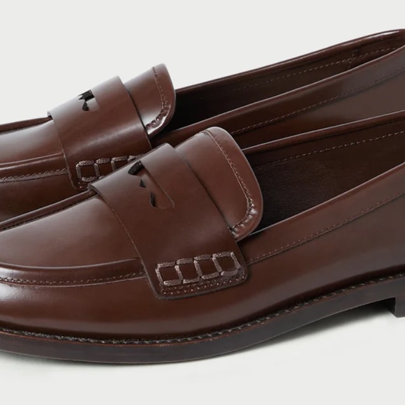 Loeffler Randall Women's Rachel Expresso Leather Loafer Size 8 - Picture 2 of 11